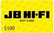 JB Hi-Fi - $100 Gift Card GIFT CARDS & VOUCHERS