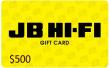 JB Hi-Fi - $500 Gift Card GIFT CARDS & VOUCHERS
